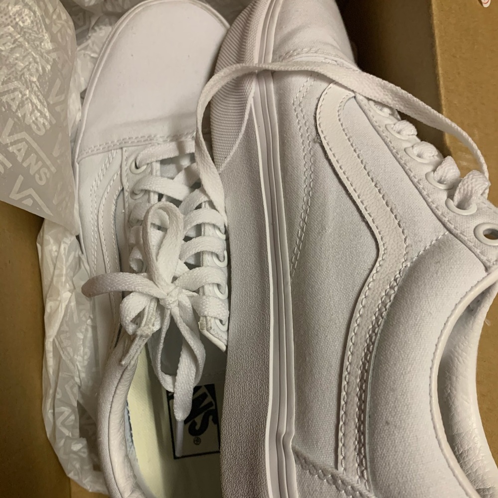 new white van platform sneakers